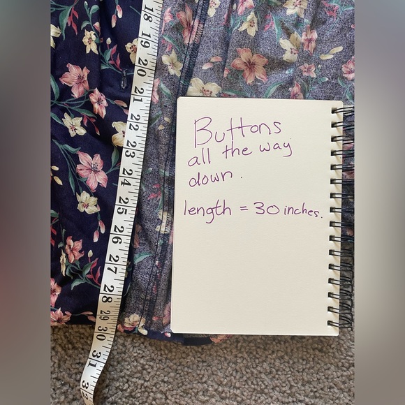 KORET | petites floral midi skirt flowy with pockets women’s size medium / 12 - Picture 5 of 8